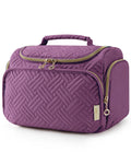 BAGSMART Travel Toiletry Bag – Large Purple, Wide-Open Organizer with Handle