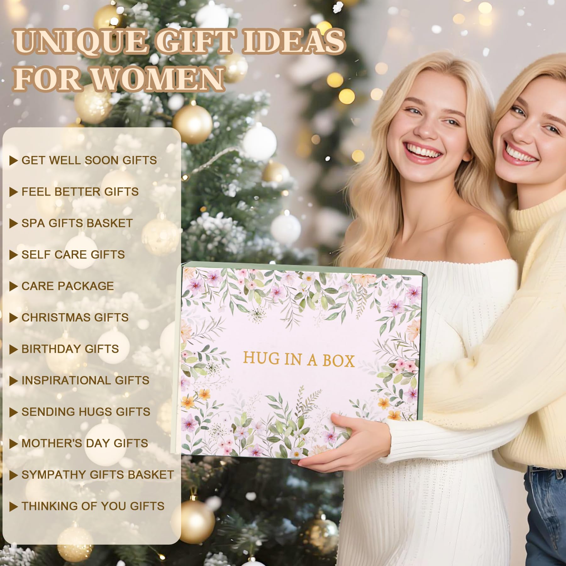 Baicai Self Care Gifts for Women — Birthday Care Package & Spa Kit | Get Well Gift Baskets & Sunflower Themed Gifts