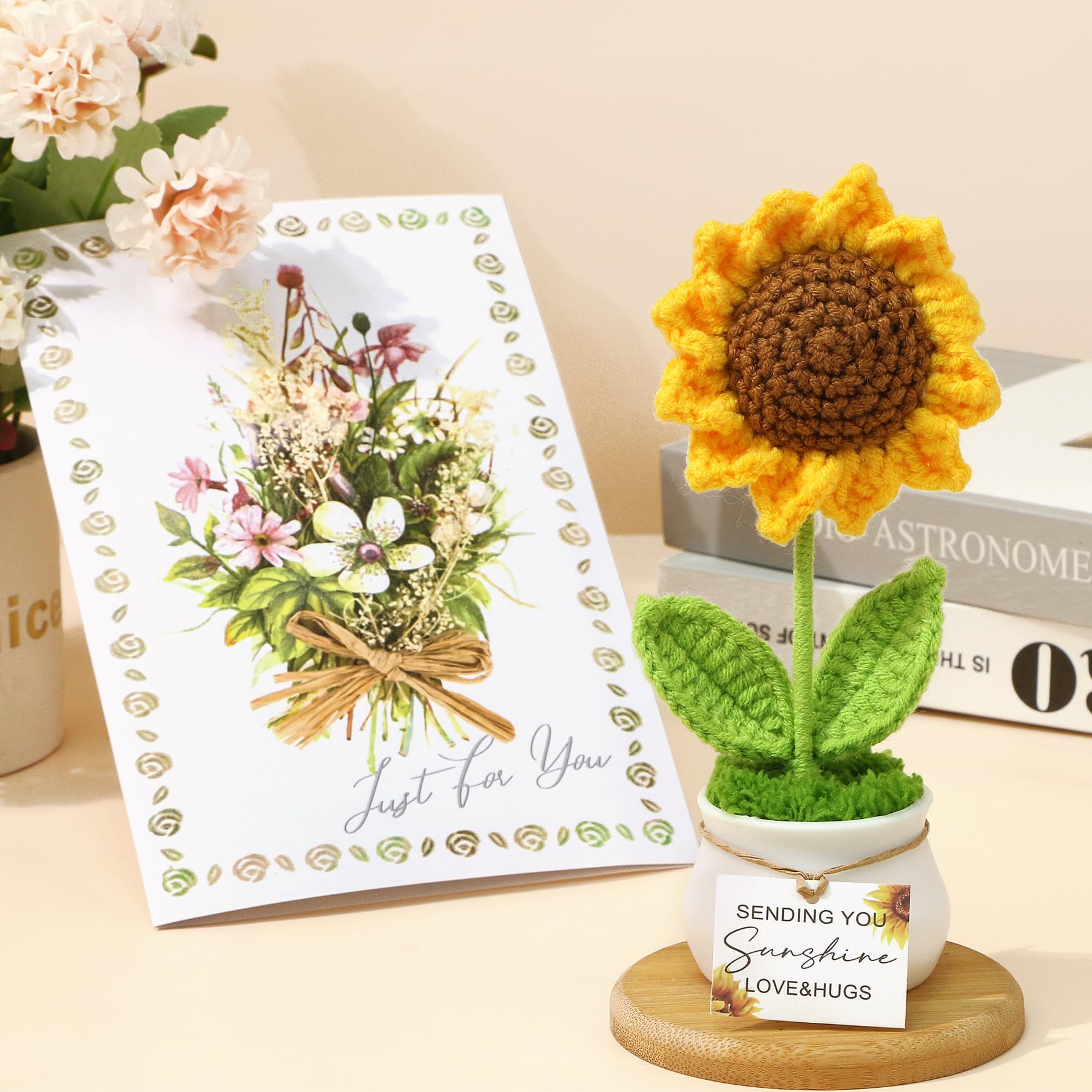Baicai Self Care Gifts for Women — Birthday Care Package & Spa Kit | Get Well Gift Baskets & Sunflower Themed Gifts