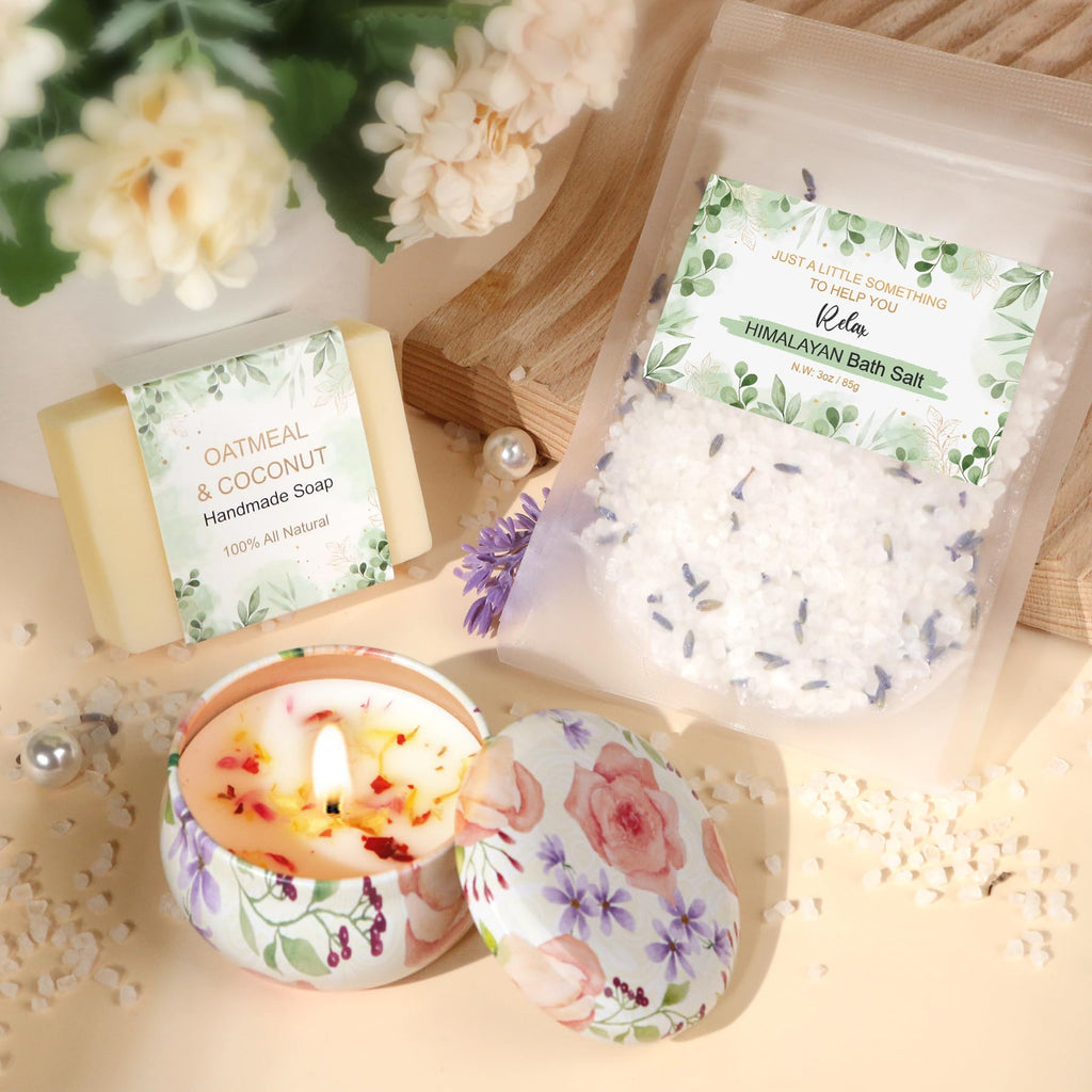 Baicai Self Care Gifts for Women — Birthday Care Package & Spa Kit | Get Well Gift Baskets & Sunflower Themed Gifts