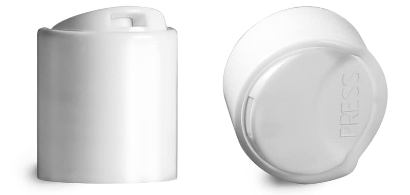Baire Bottles - 16 oz Refillable PET Bottles with Disc Caps | 6-Pack with Waterproof Labels