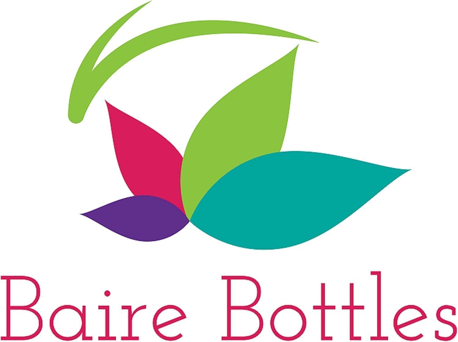Baire Bottles - 16 oz Refillable PET Bottles with Disc Caps | 6-Pack with Waterproof Labels
