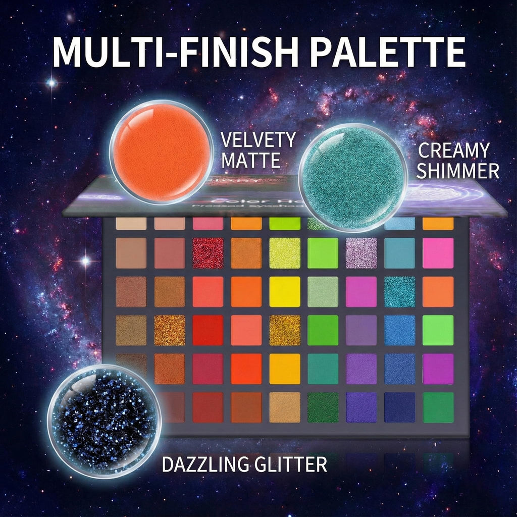 BAISEN DIARY 54-Color Eyeshadow Palette – Matte & Shimmer in Forest & Olive Tones
