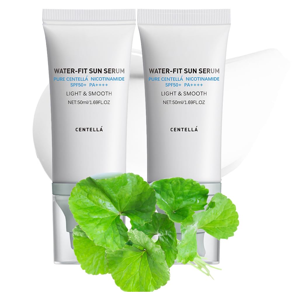 BAISEN DIARY Centella Sunscreen SPF50+ PA++++ & Hyalu Cica Sun Serum – 2-Pack