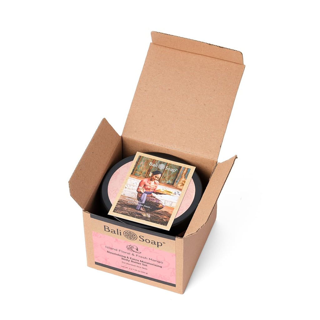 Bali Soap Island Floral & Fresh Mango Mix Set – Nourishing Body Butter (2 x 7 oz)