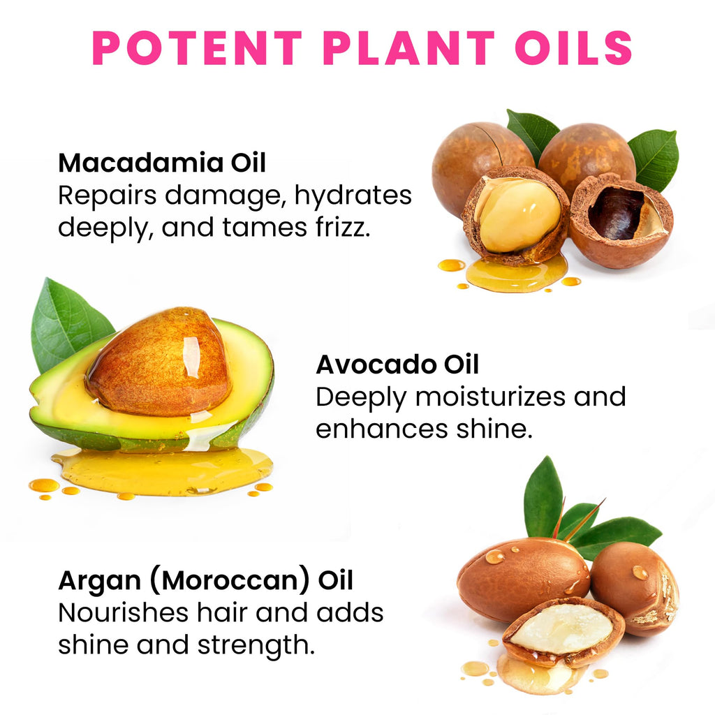 Bali Secret Hair Vitamin Oil Capsules – No-Rinse Serum with Argan, Macadamia & Avocado Oils (40 Capsules)