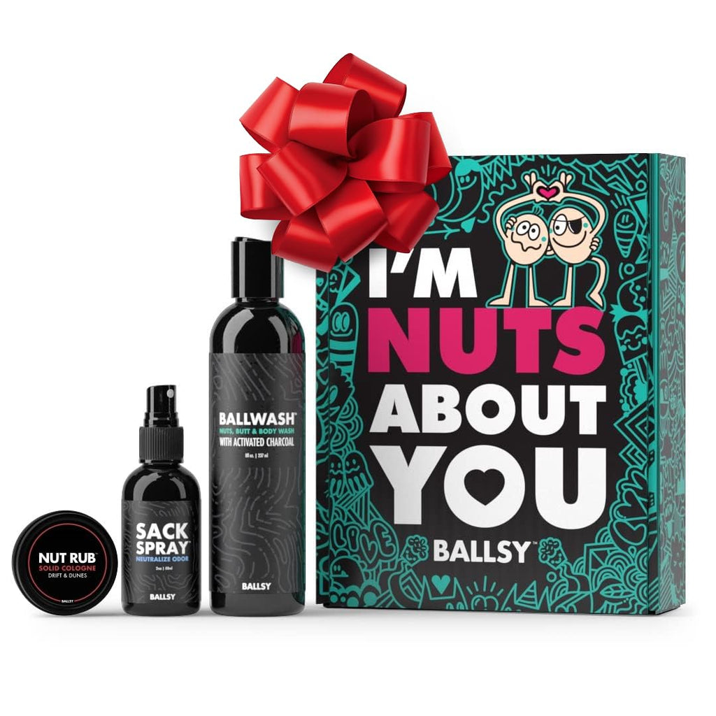 Ballsy Nuts About You Sack Pack – Fresh Ballwash, Sack Spray & NutRub | Drift & Dunes