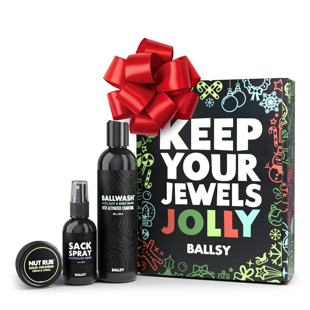 Ballsy Sack Pack: Men's Fresh Kit with Ballwash, Sack Spray & Nut Rub – Citrus & Cedar