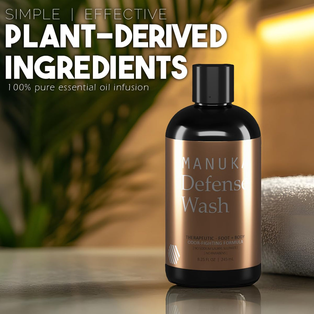 BALM OF GILEAD Antifungal Tea Tree Body Wash – Manuka + Tea Tree, 8.25 fl oz