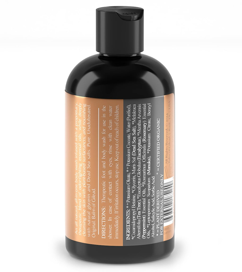 BALM OF GILEAD Antifungal Tea Tree Body Wash – Manuka + Tea Tree, 8.25 fl oz