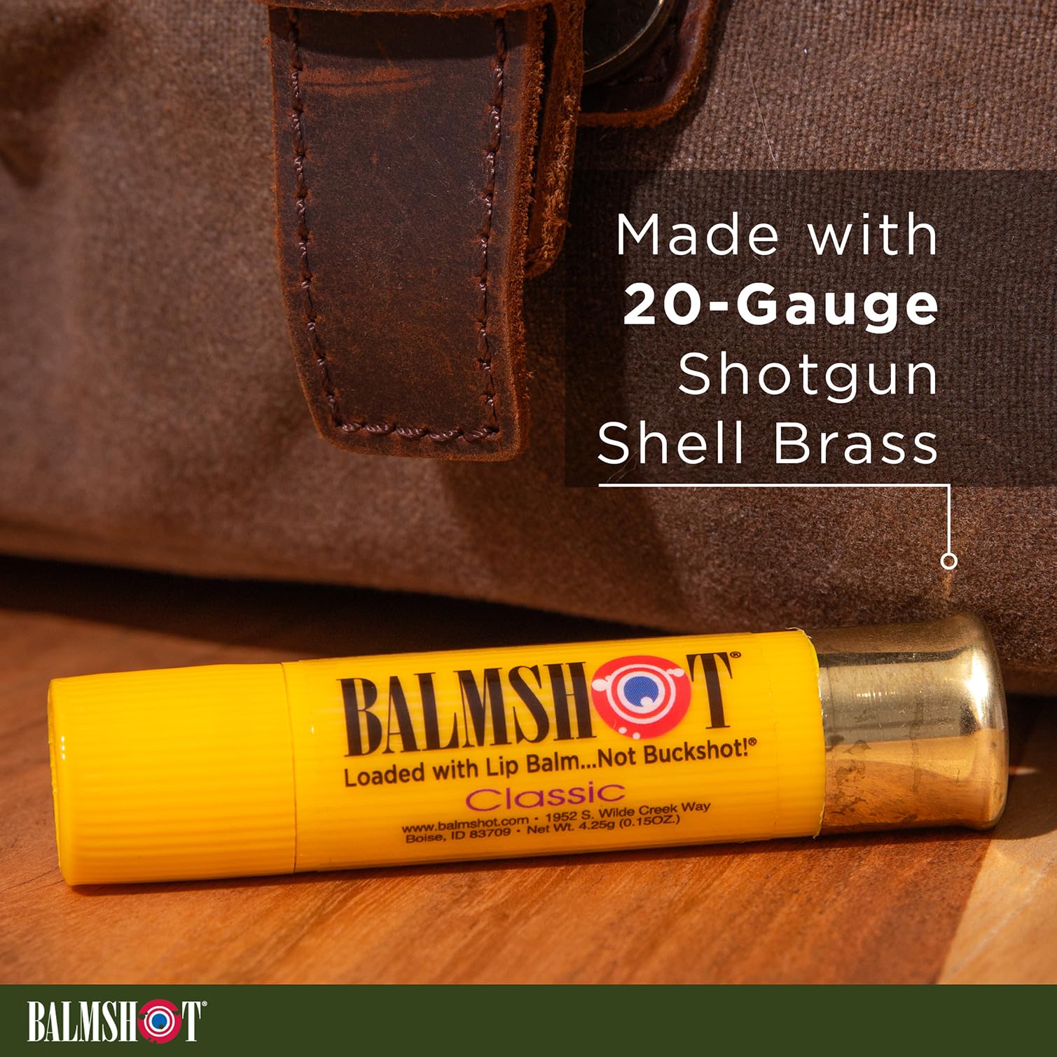 Balmshot Lip Balm 4 Pack (Classic) - All-Day Moisture with SPF 15