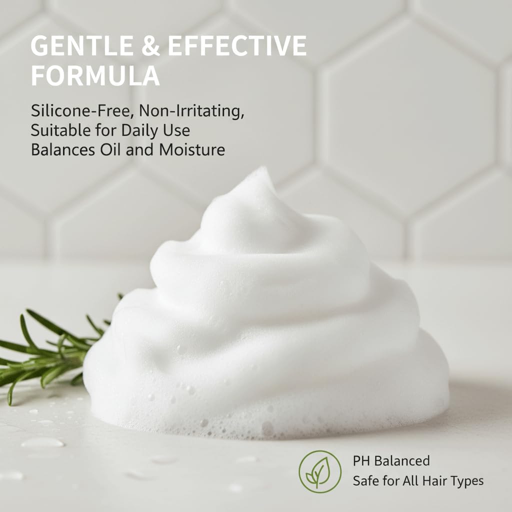 BALPPRD Tiglowa Organic Rosemary Hair Growth Shampoo – Strength, Thickening & Keratin