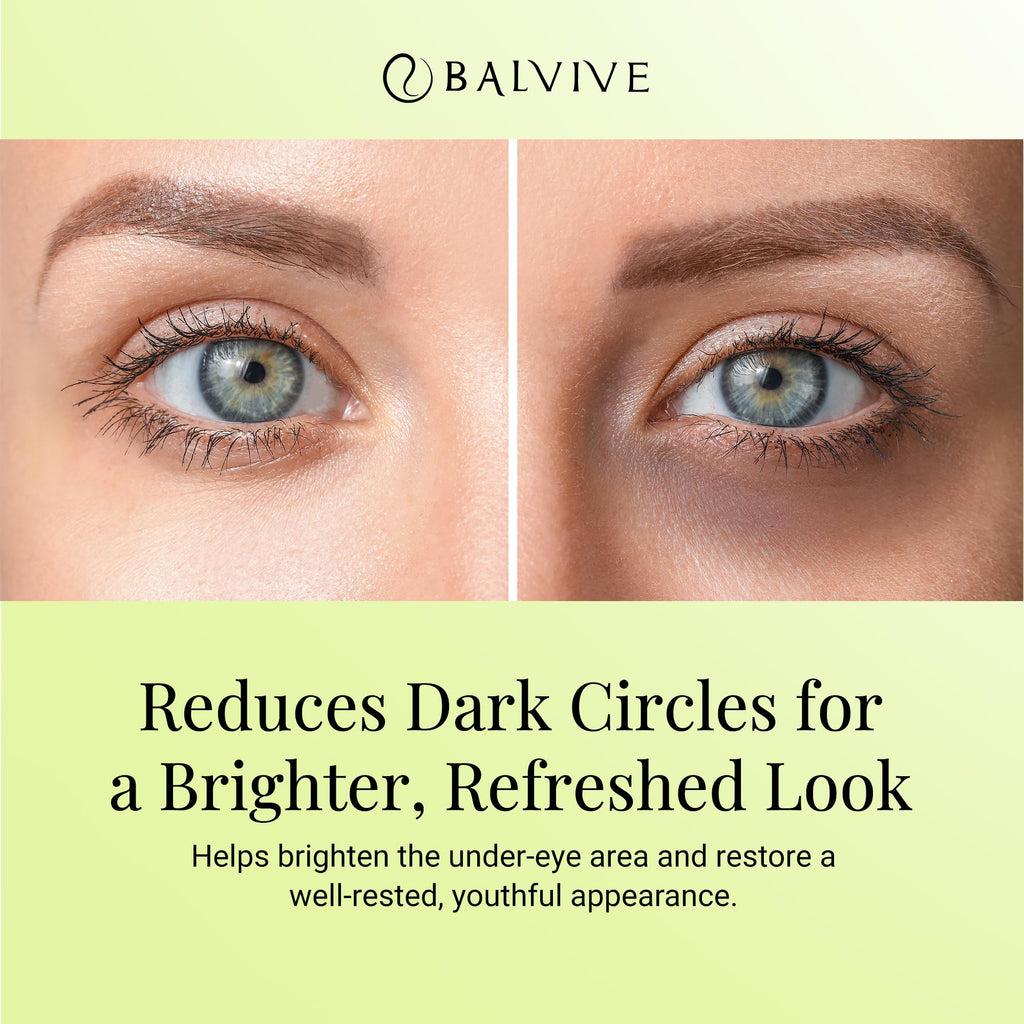 BALVIVE Caffeine Under Eye Cream for Dark Circles, Puffiness & Fine Lines – 30ml