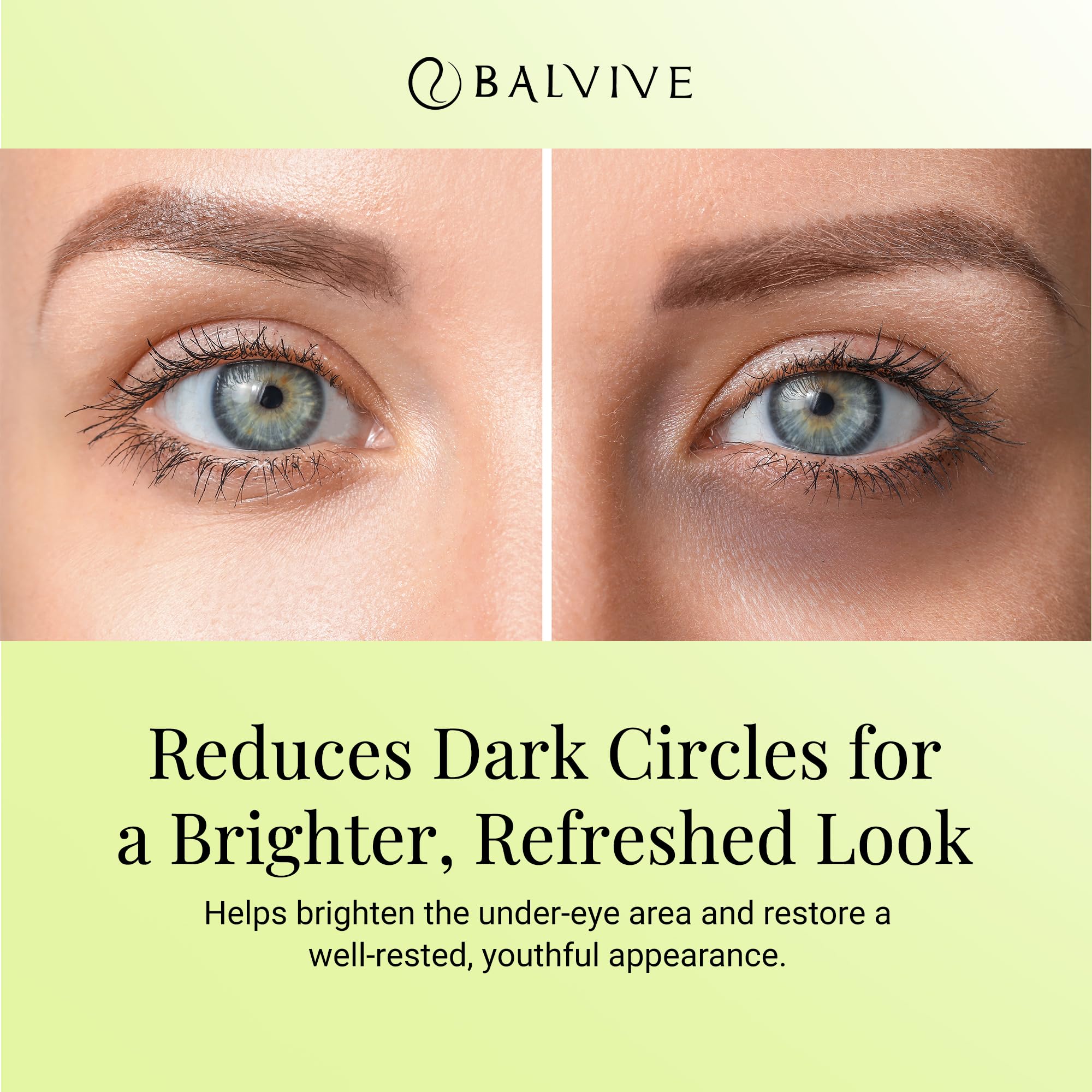 BALVIVE Caffeine Under Eye Cream for Dark Circles, Puffiness & Fine Lines – 30ml