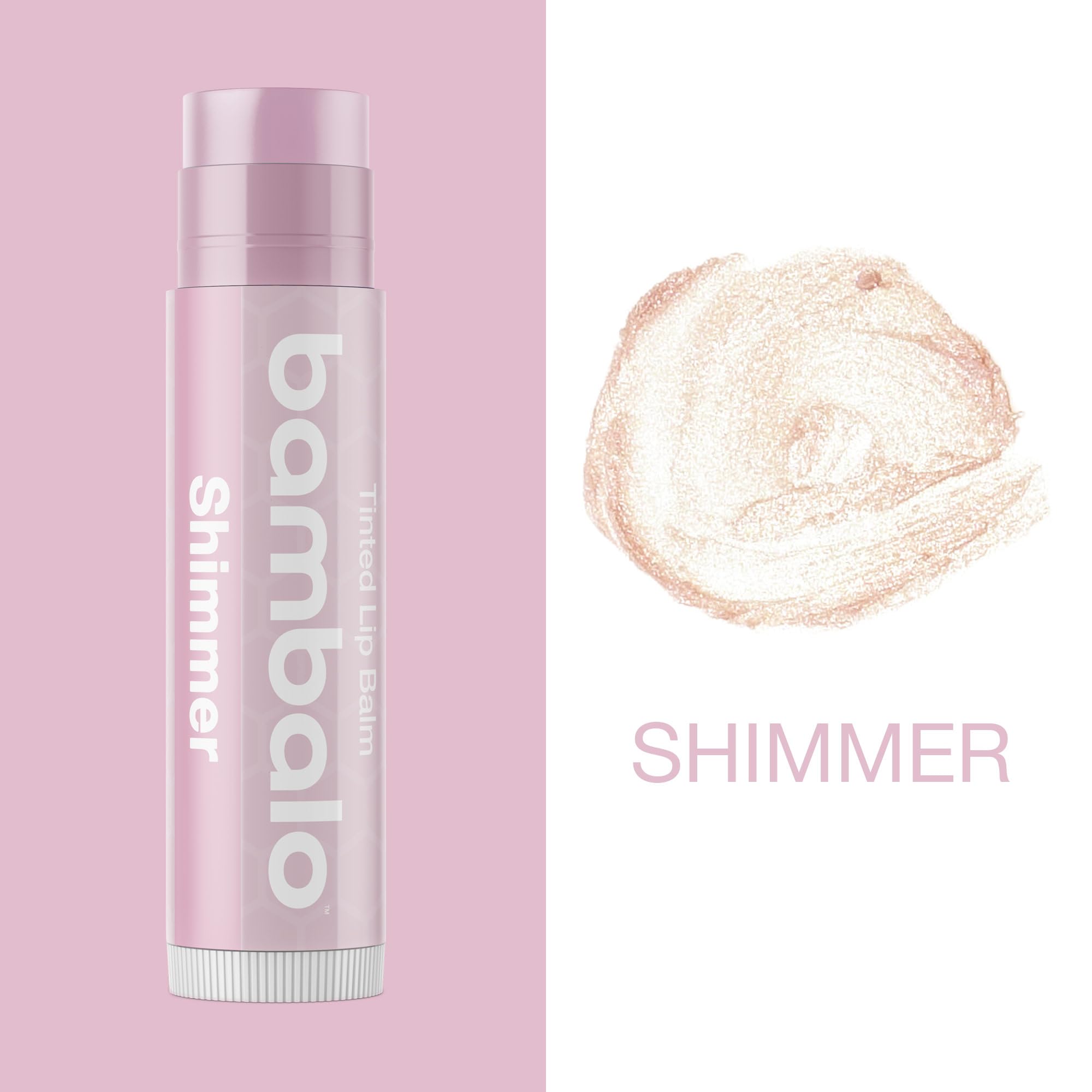 Bambalo Tinted Lip Balm Shimmer 4-Pack | Hydrating Natural Lip Care – USA Made