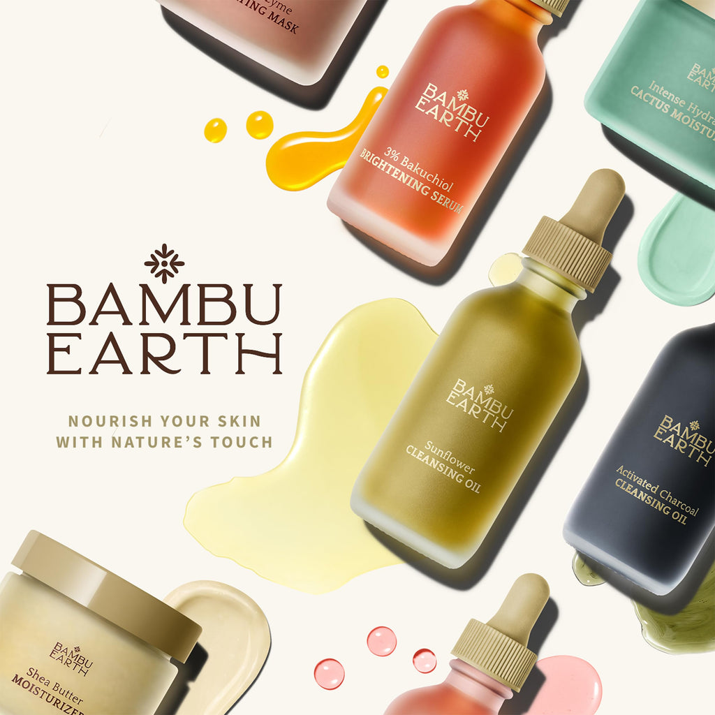 BAMBU EARTH Rosewater Face Cleanser – Hydrates, Balances & Soothes (4 oz)