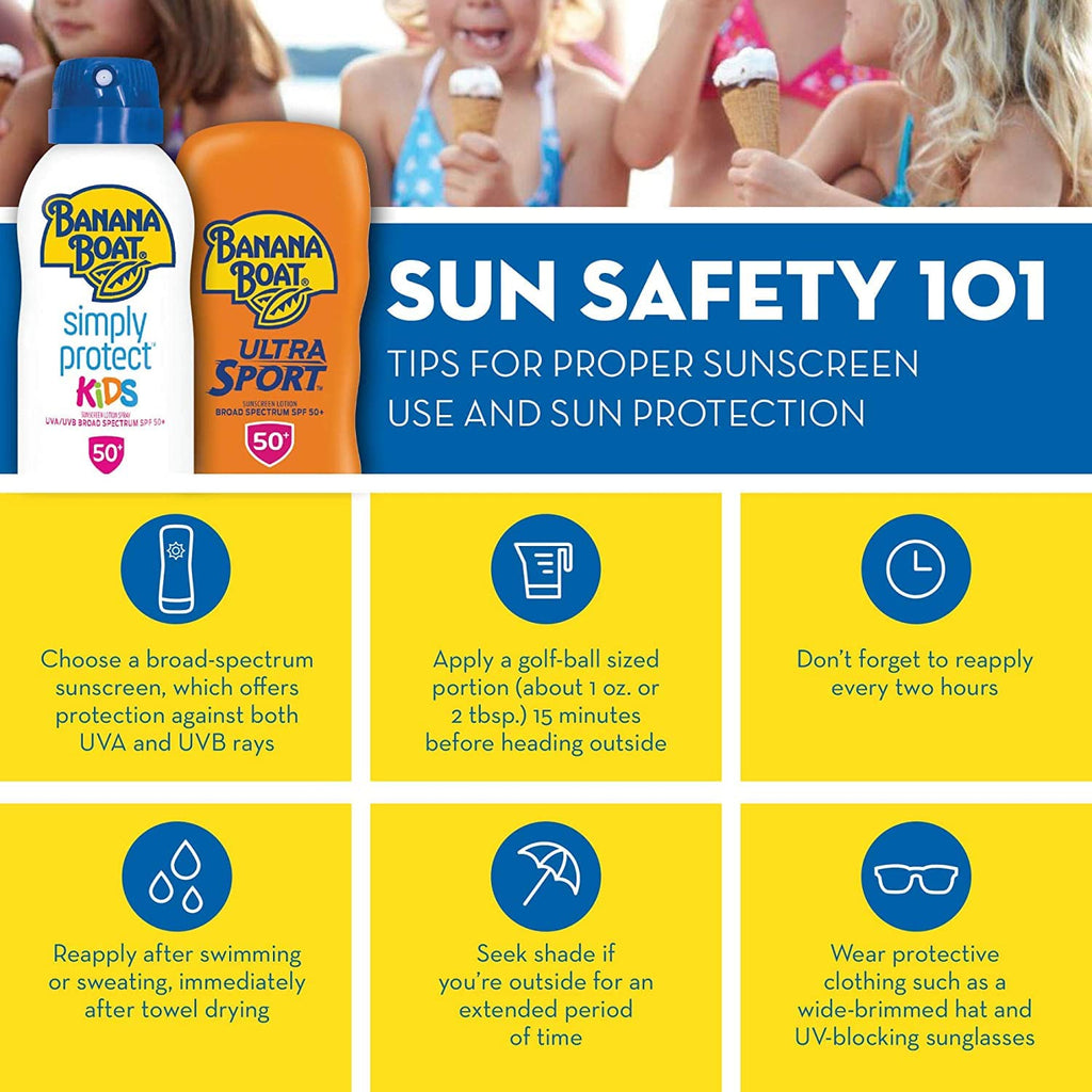 Banana Boat SPF100 Kids Max Protect & Play Lotion – 4 oz x 3 Pack | Broad Spectrum, Water-Resistant 80 Min