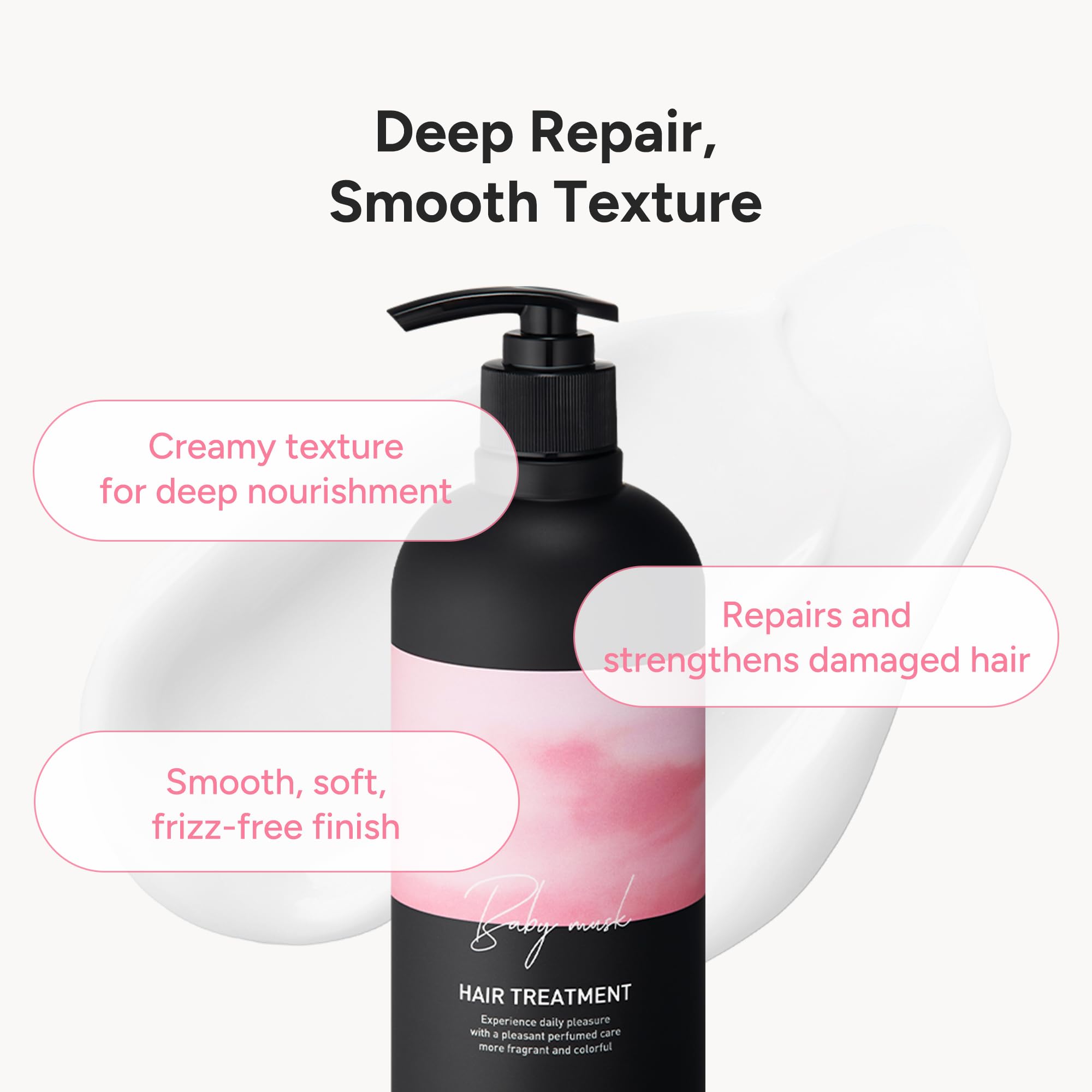 BANANAL Korean Hair Treatment Conditioner - Protein & Moisture-Rich for Damaged Hair | Keratin, Centella & Shea Butter