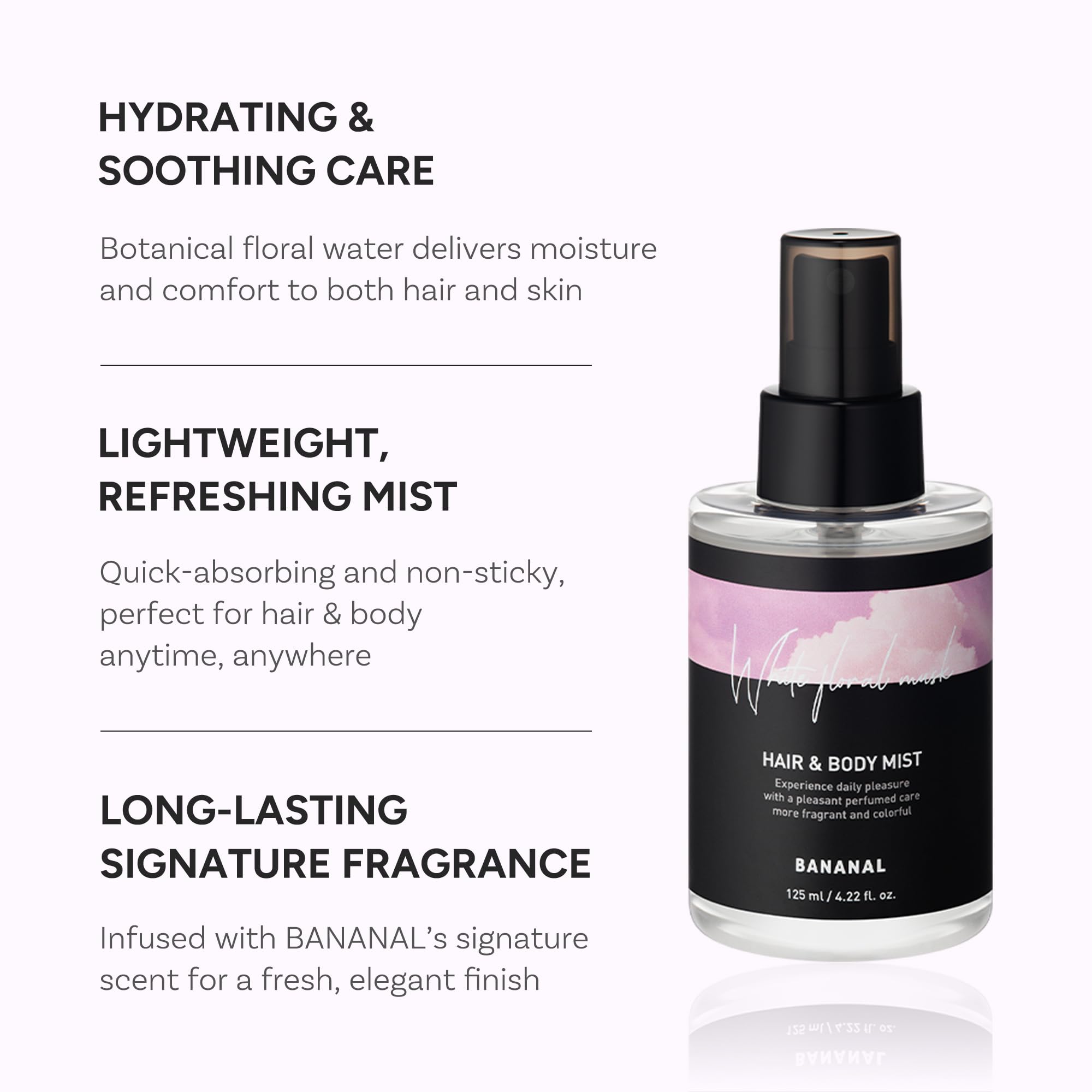 BANANAL Perfumed Hair Mist for Women — Castor Oil for Shine & Long-Lasting Scent, 125ml