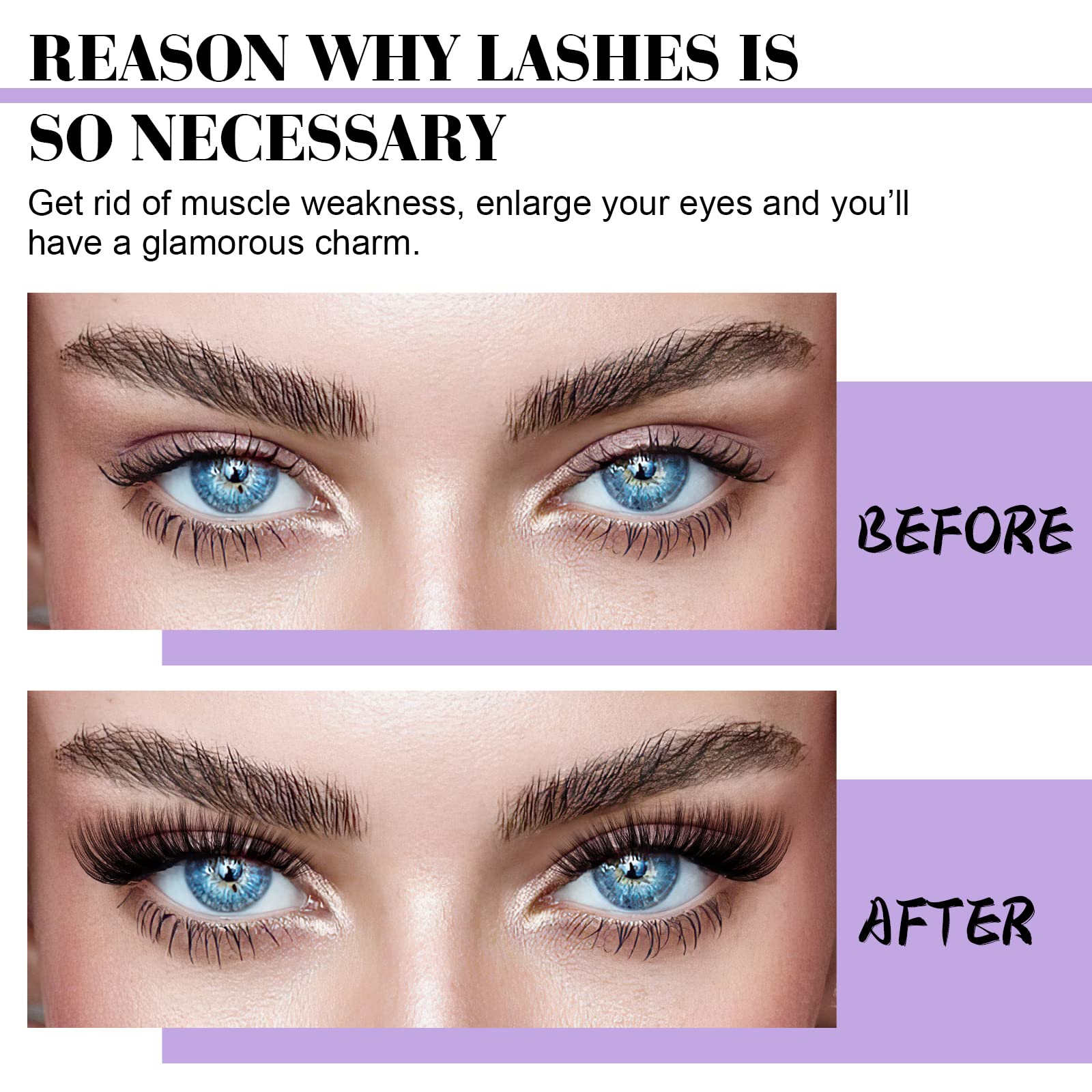 B&Qaugen Lash Clusters Kit 280PCS – DIY Eyelash Extensions with Bond & Seal Waterproof