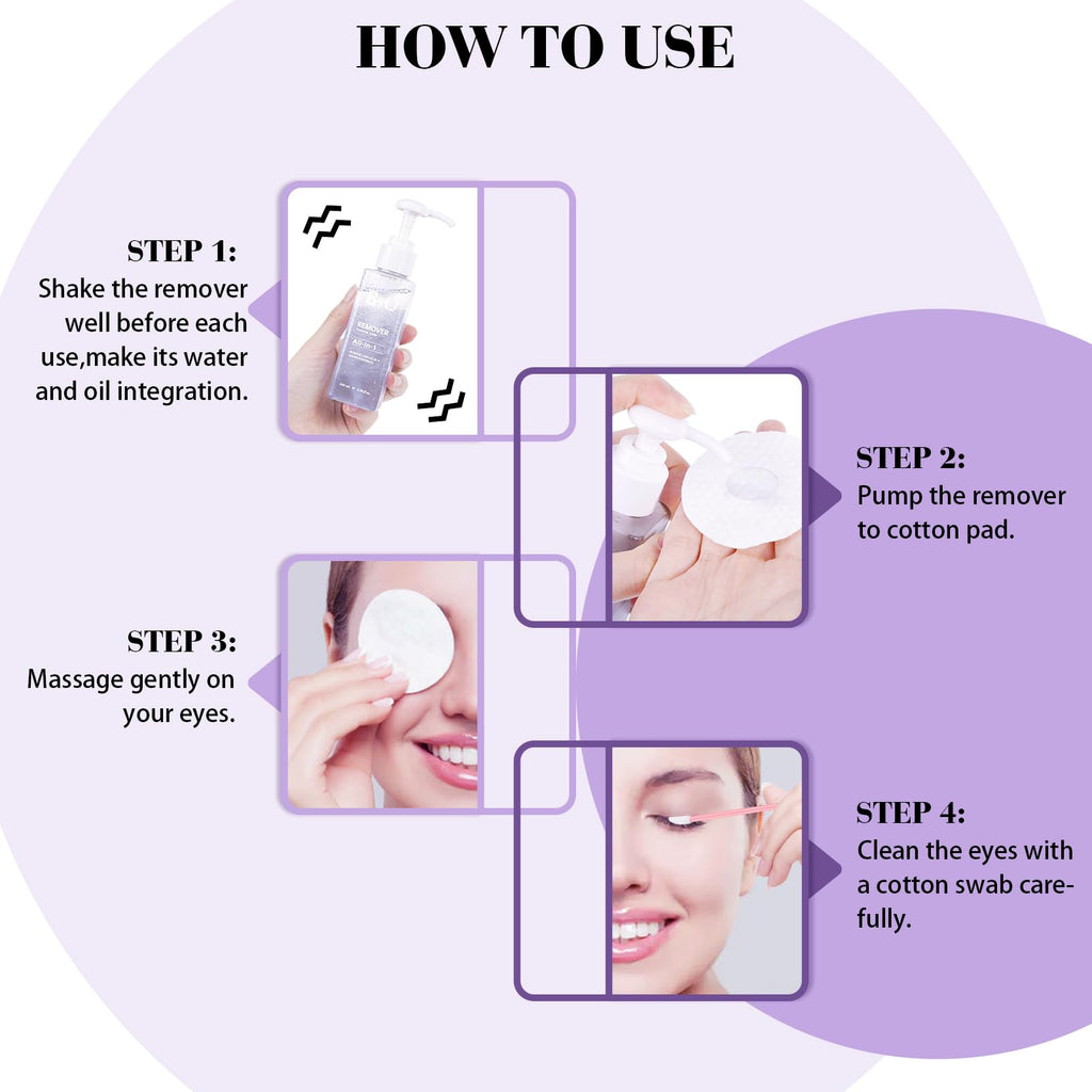 B&Qaugen Lash Remover 100ml – Safe, Oil- and Alcohol-Free Cluster Lash Glue Remover