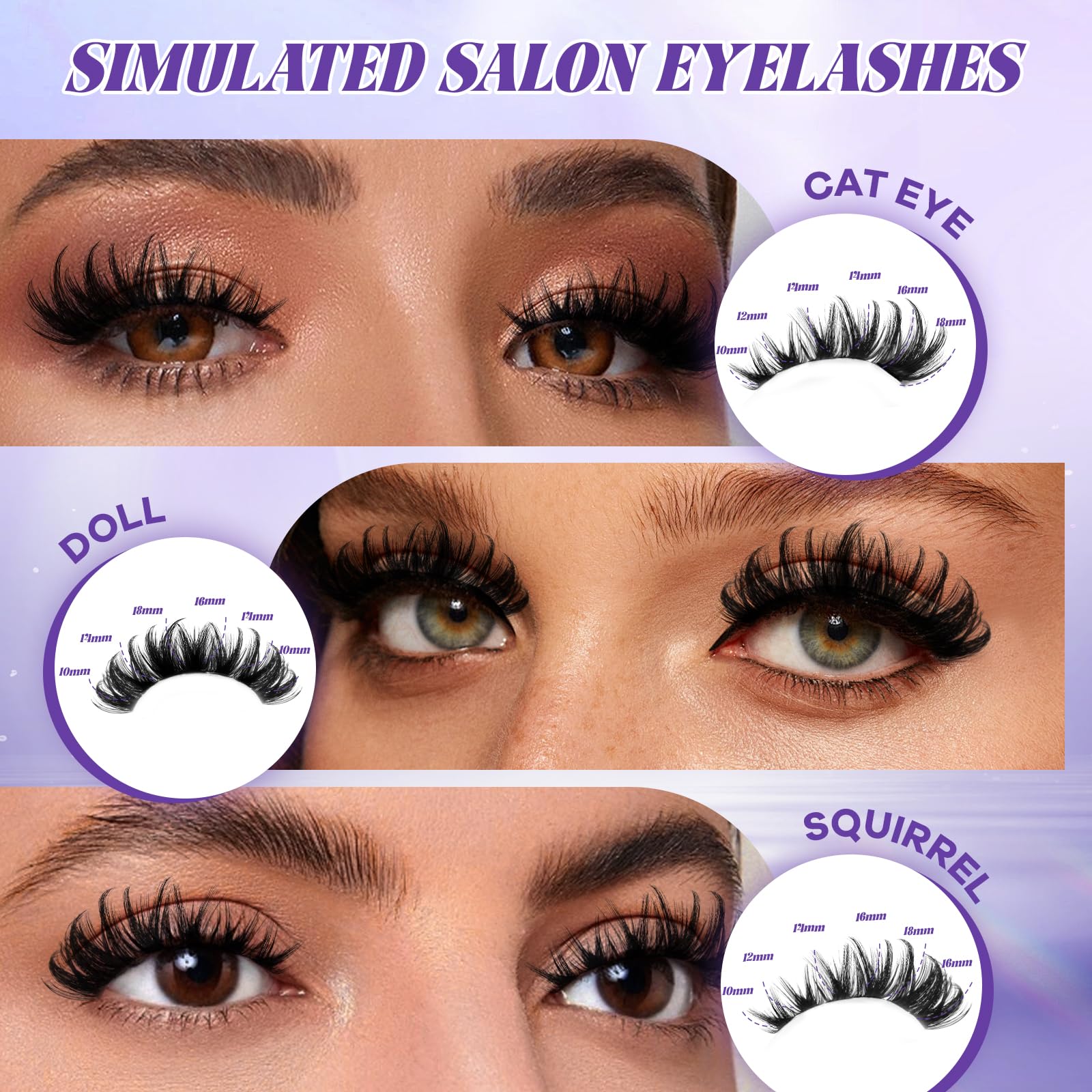 BandQaugen Manga Lash Clusters Kit SalonSpike 04 – 156pcs DIY Lash Extensions