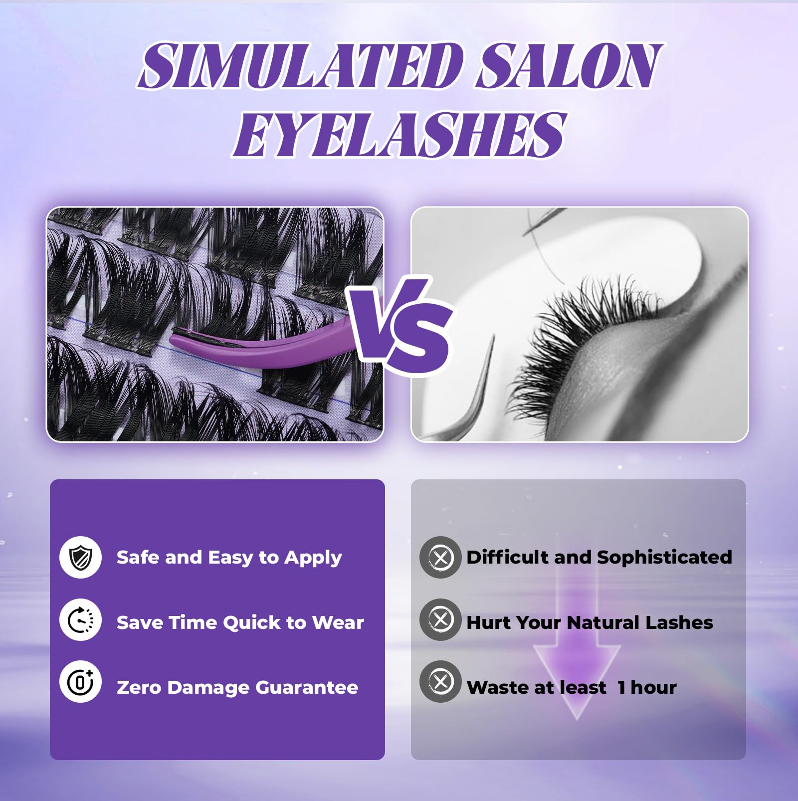 B&Qaugen Manga Lash Clusters Kit SalonSpike 05 – 10-18mm Mixed Fluffy 120pcs DIY Lash Extensions