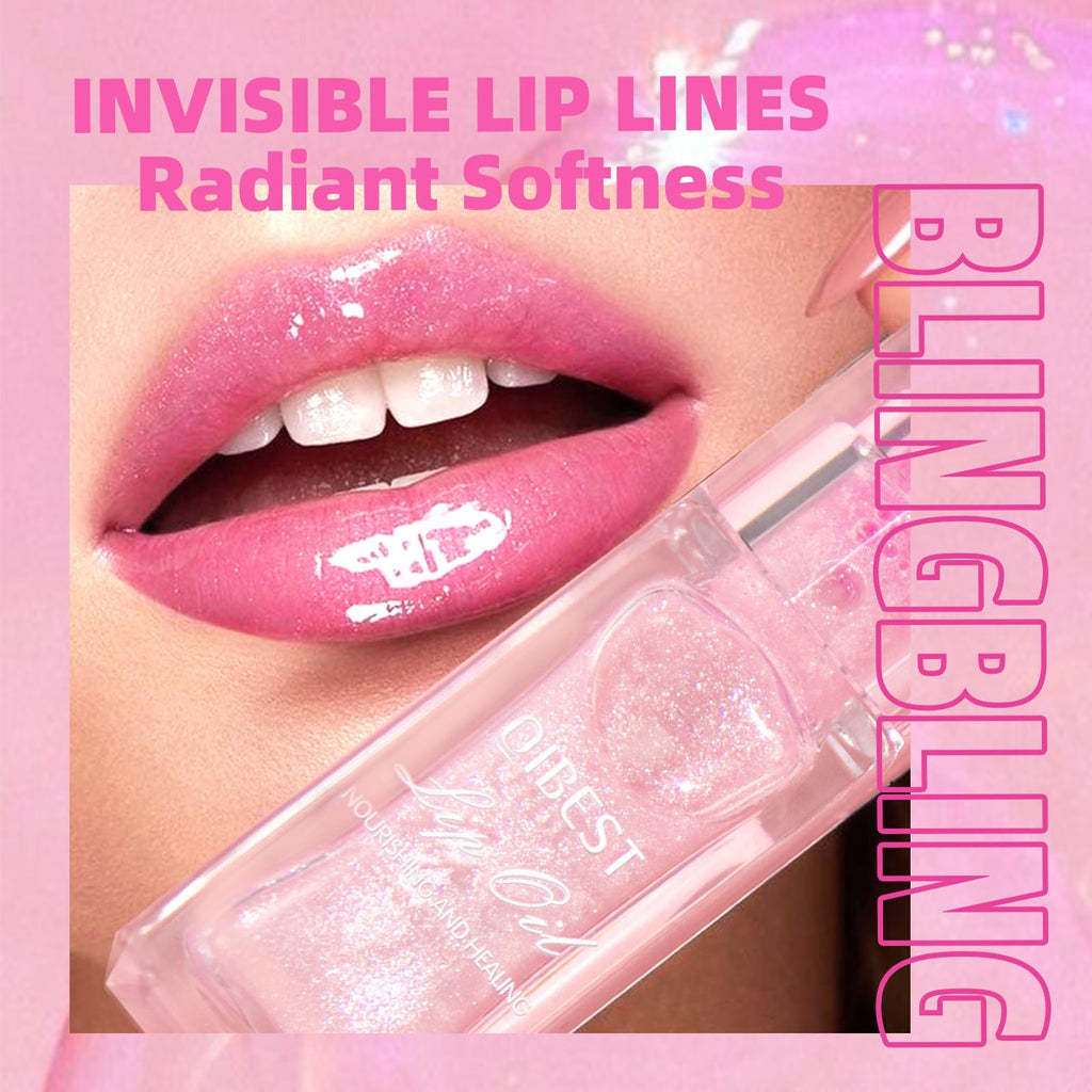 Bangfeng 2Pcs Magic Color-Changing Lip Oil – Hydrating, Plumping, Non-Sticky Glimmer Glow