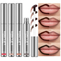 BANGFENG 4Pcs Peel Off Lip Liner Stain — Long-Lasting, Waterproof Nude Matte Lip Color