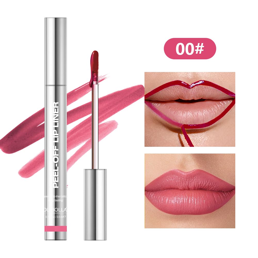 BANGFENG 4Pcs Peel Off Lip Liner Stain – Long-Lasting, Waterproof, All-Day Color