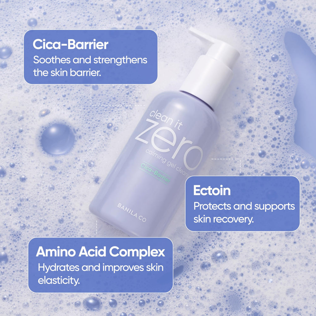 BANILA CO Clean It Zero Calming Gel Cleanser | Gentle Hydration with Centella & Amino Acids