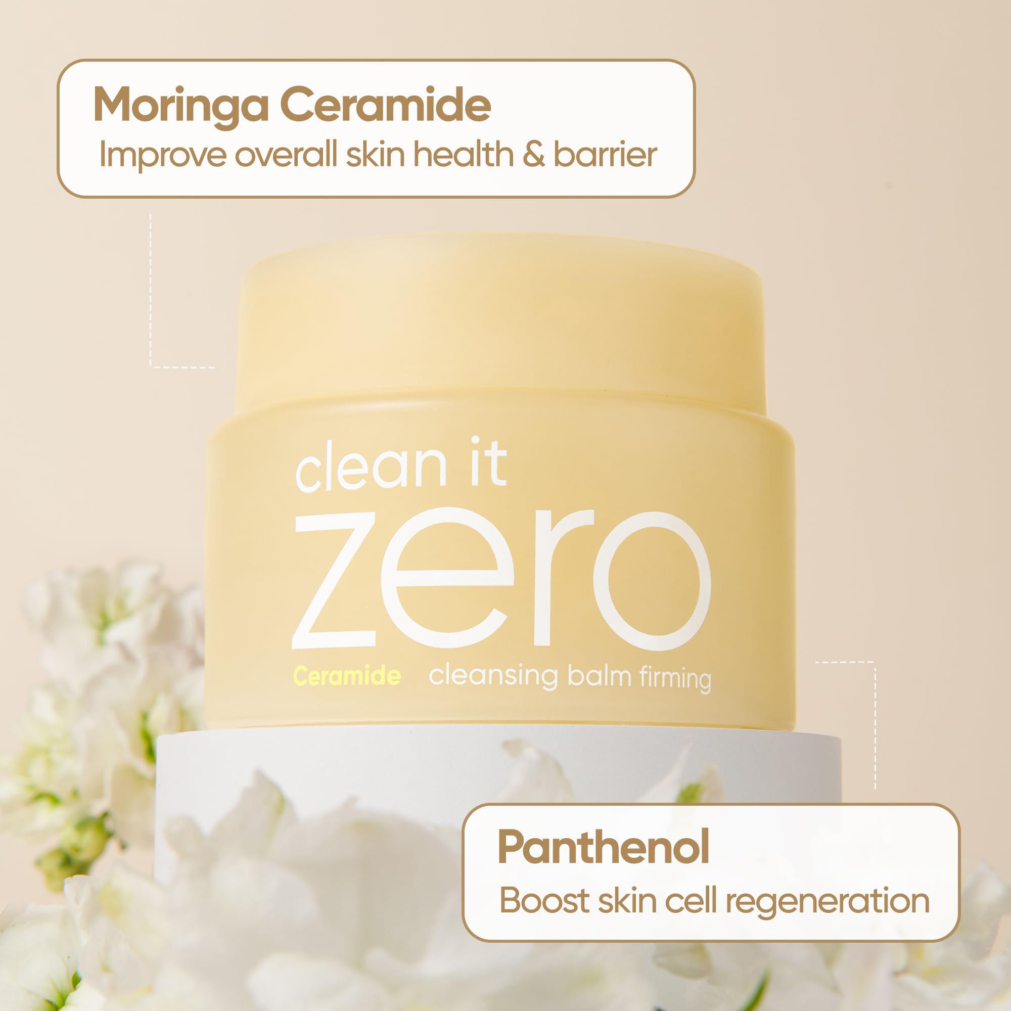 BANILA CO Clean it Zero Firming Cleansing Balm – Vegan Makeup Remover with Moringa Ceramide & Panthenol (100ml)