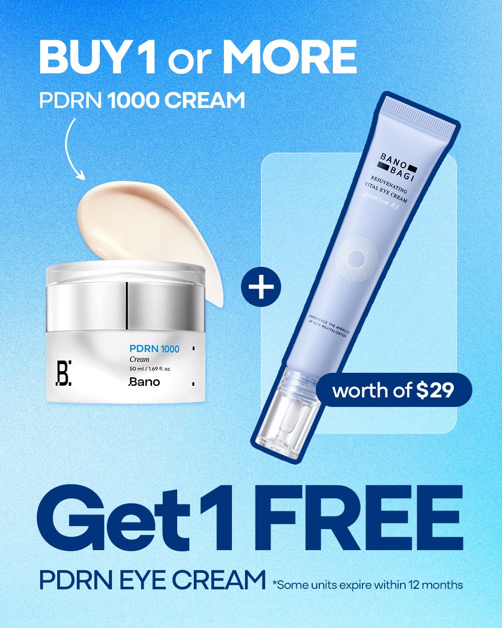 Banobagi PDRN Eye Cream – Hydrating, Fragrance-Free Under-Eye Care | BANOBAGI