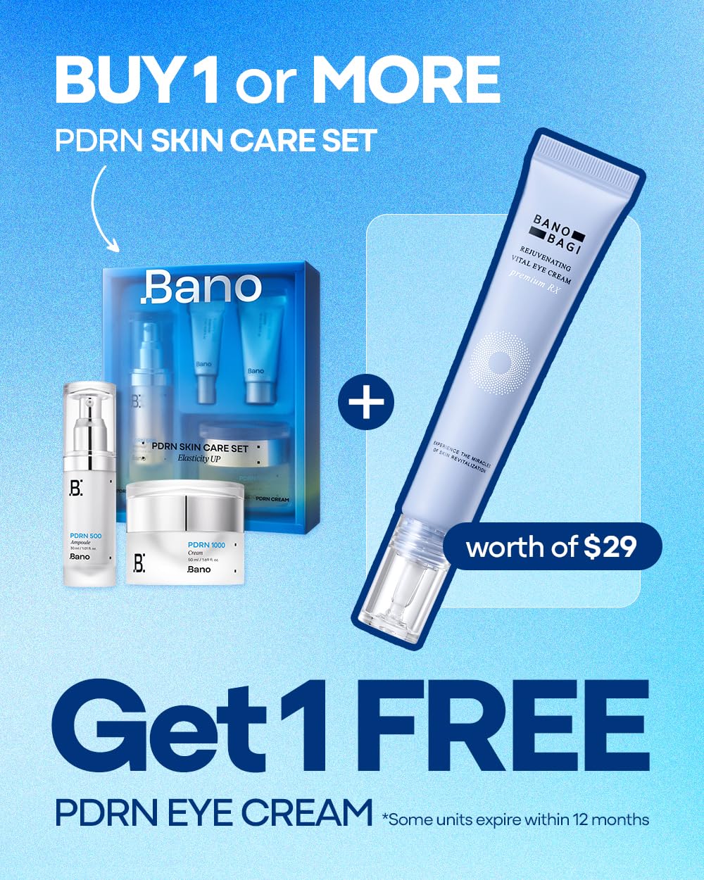 Banobagi PDRN Eye Cream – Hydrating, Fragrance-Free Under-Eye Care | BANOBAGI