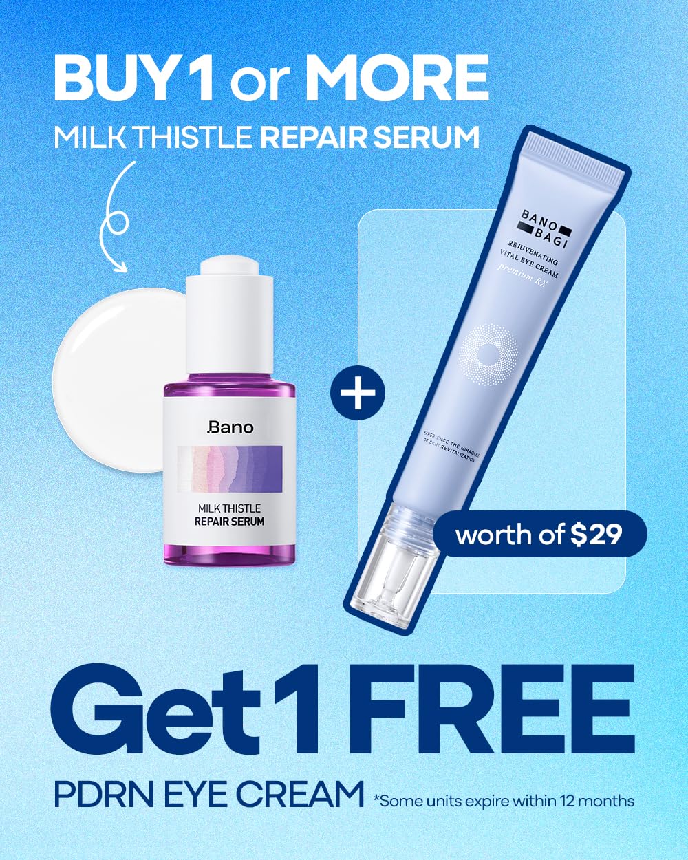 Banobagi PDRN Eye Cream – Hydrating, Fragrance-Free Under-Eye Care | BANOBAGI