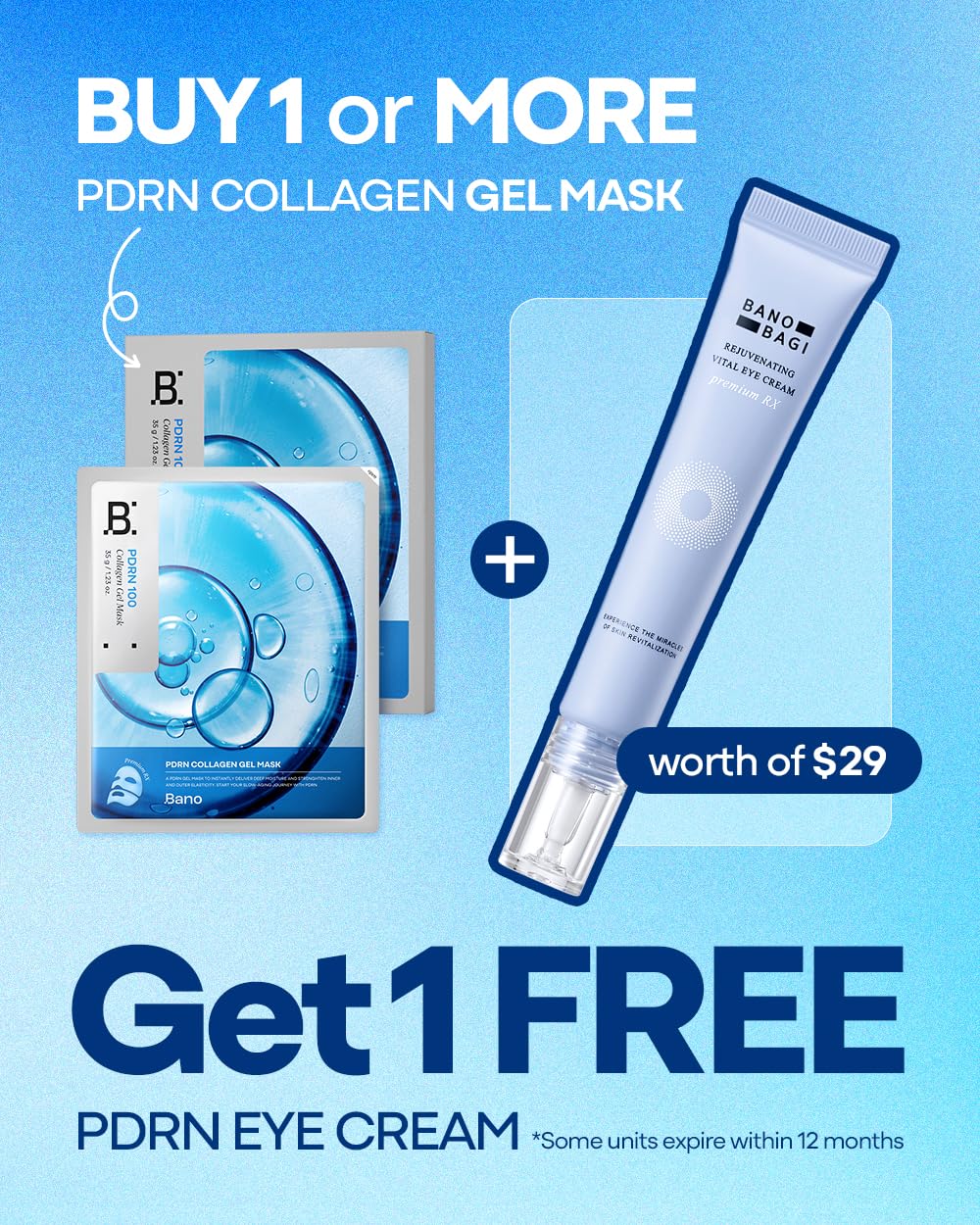Banobagi PDRN Eye Cream – Hydrating, Fragrance-Free Under-Eye Care | BANOBAGI