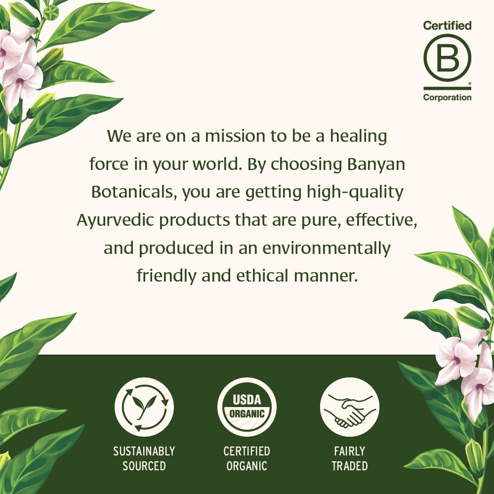 Banyan Botanicals Healthy Hair Tablets – Organic Ayurvedic Hair Care for Thick, Lustrous Hair (90 Vegan Tablets)