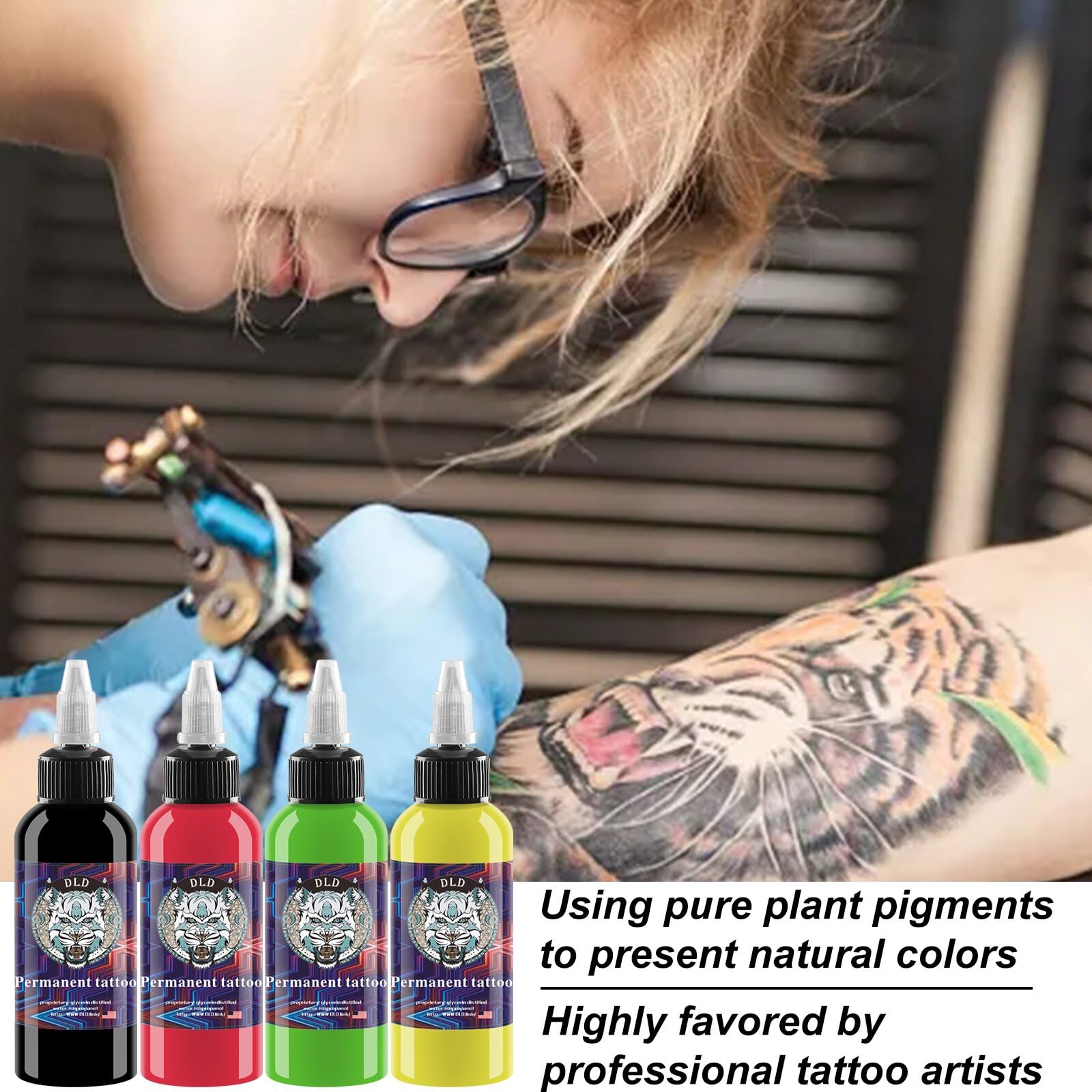 BAODELI Tattoo Ink Set 14 Colors – 1oz (30ml) Professional Pigment Kit TI203-30-14