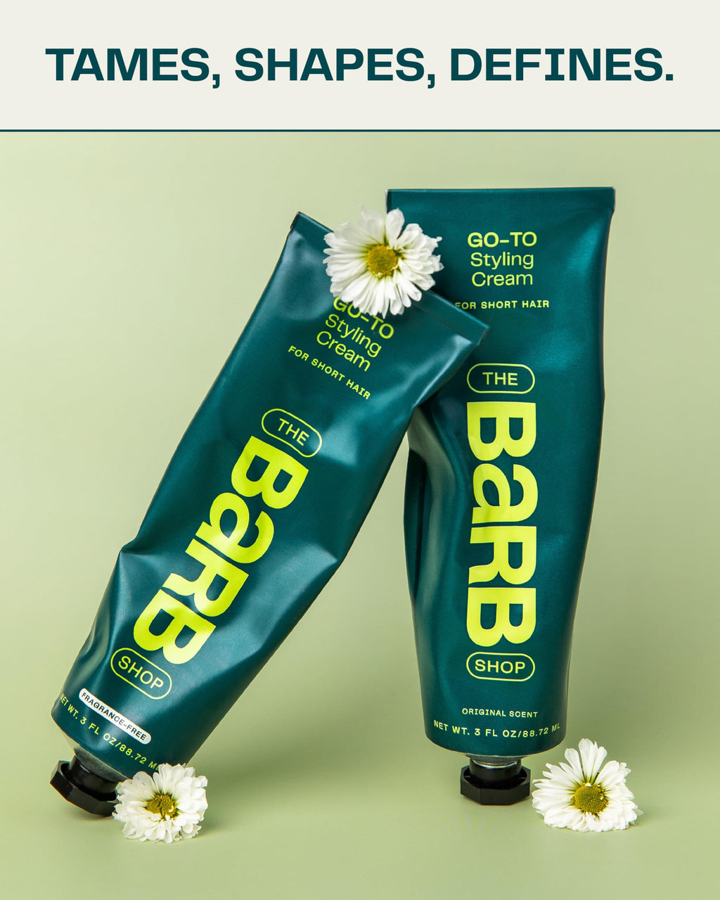 Barb Styling Cream | The Barb Shop – Soft Hold, Curl Definition, Frizz Control (3 fl oz)