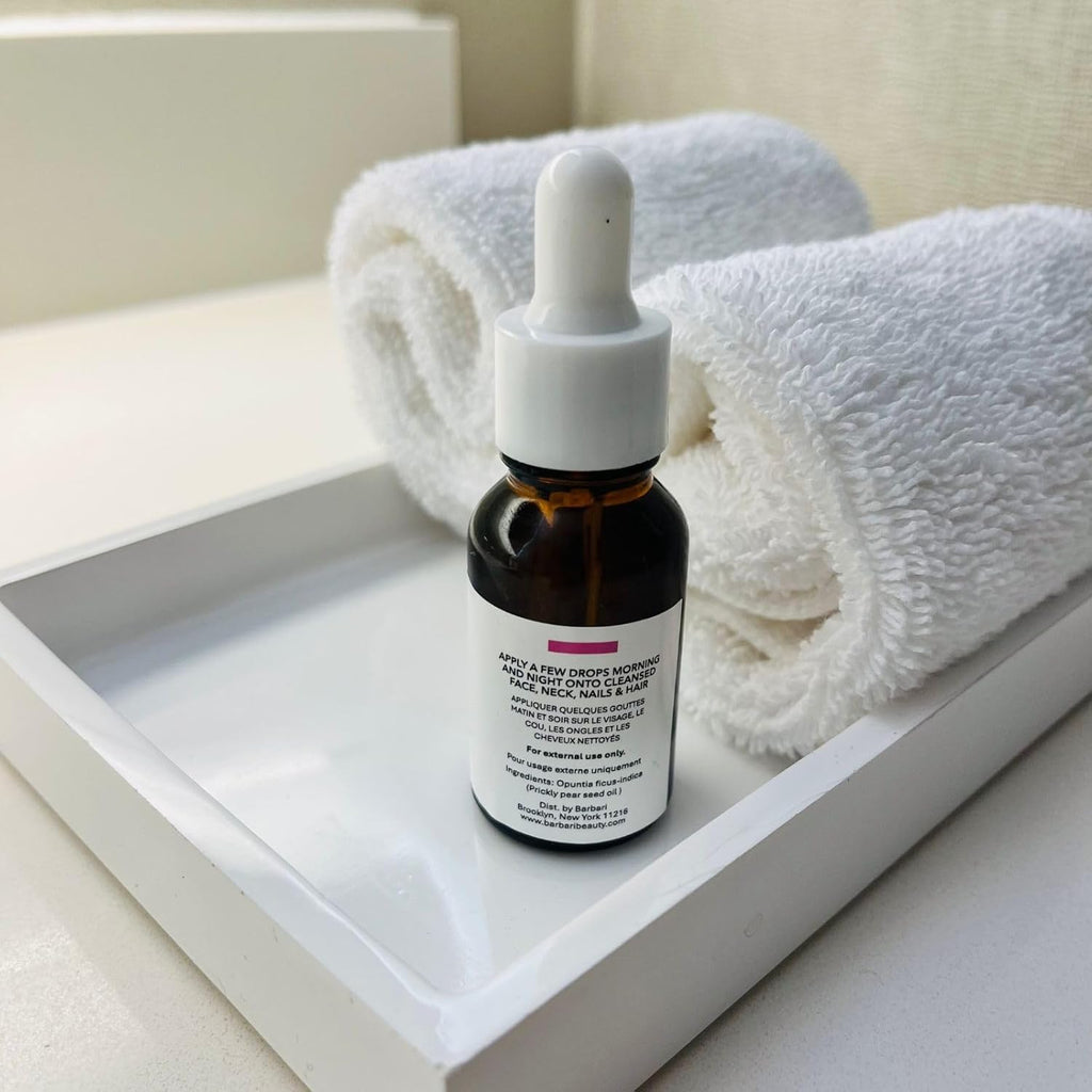 BARBARI Prickly Pear Oil – Hydrating Face, Hair & Nails | Lightweight, Fast-Absorbing Luxury Oil (30ml)