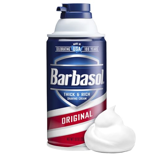 Barbasol Original Thick & Rich Shaving Cream 10 oz – Pack of 12 | Premium Close Shave