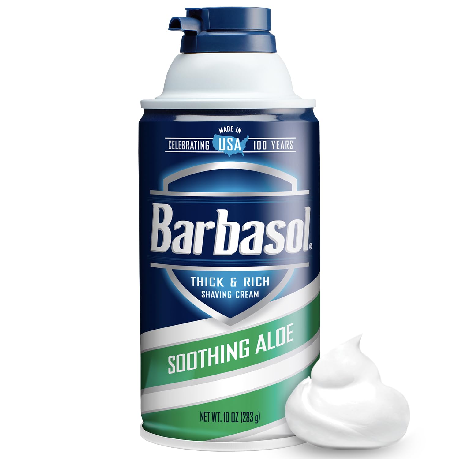 Barbasol Soothing Aloe Thick & Rich Shaving Cream 10 oz (Pack of 12) – Ultra Slick Lather & Hydration