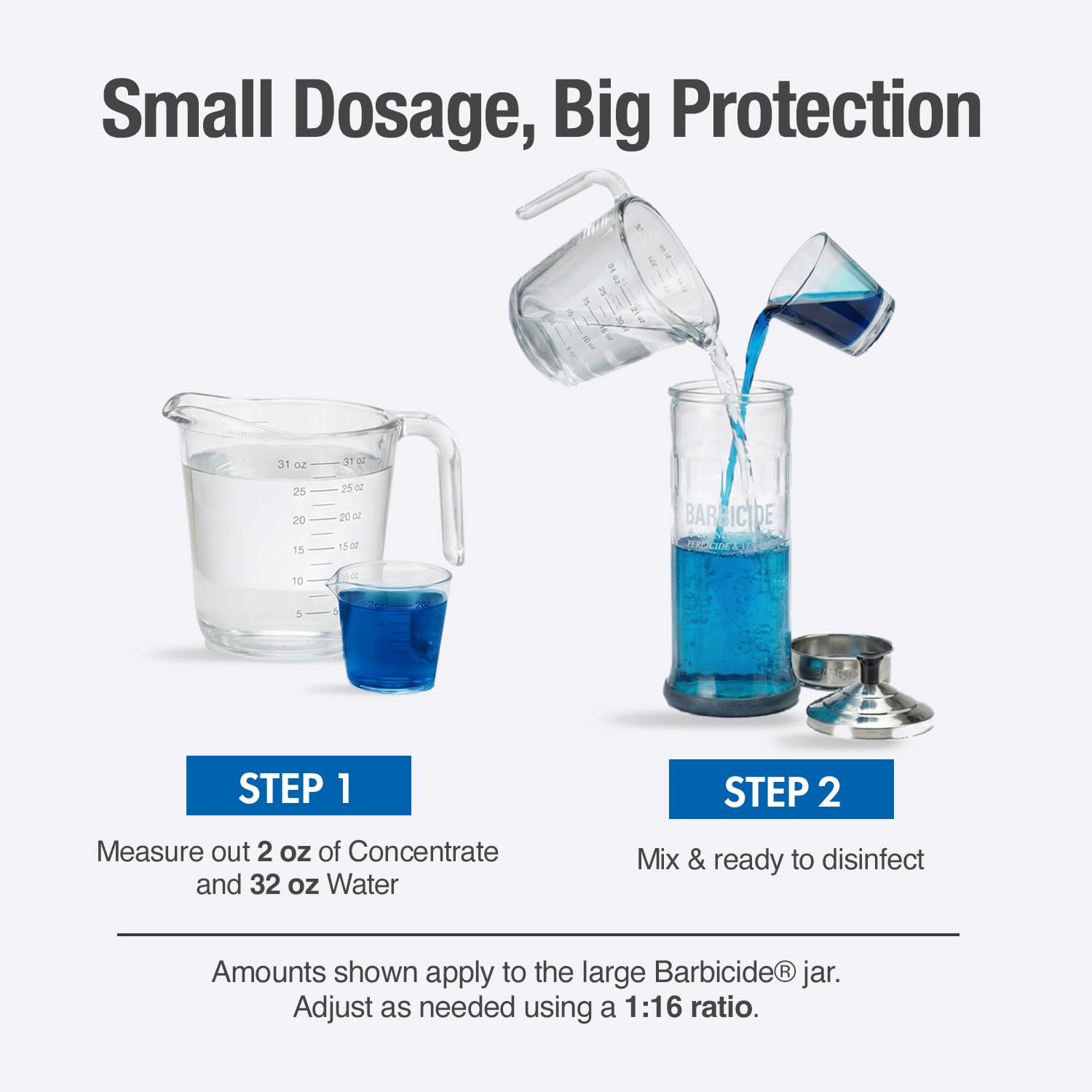 BARBICIDE Disinfecting Jar Large 37 Fl Oz – Glass Tool Sanitizer with Stainless Cap & Basket for Salons