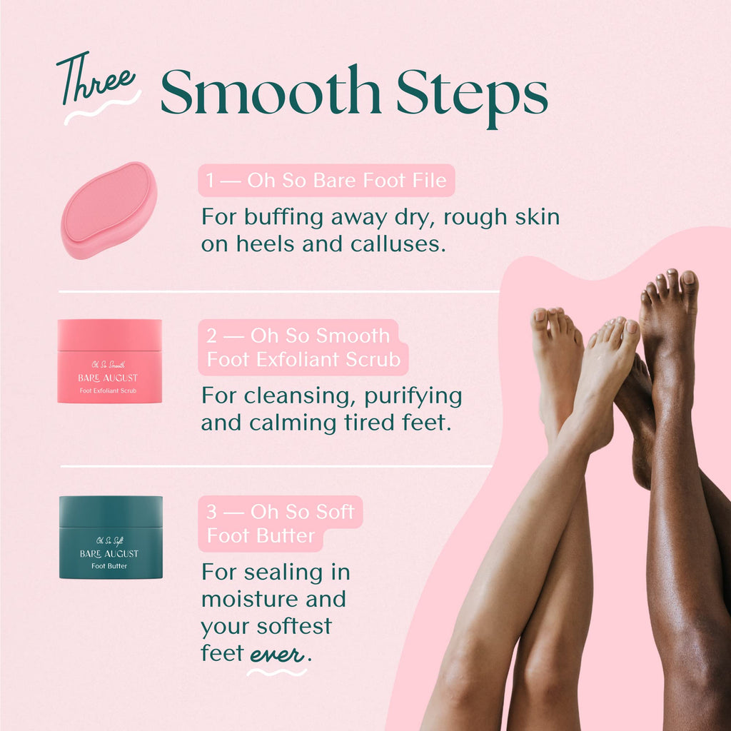 Bare August Foot Scrub – Pure & Natural Exfoliating Treatment for Soft Feet