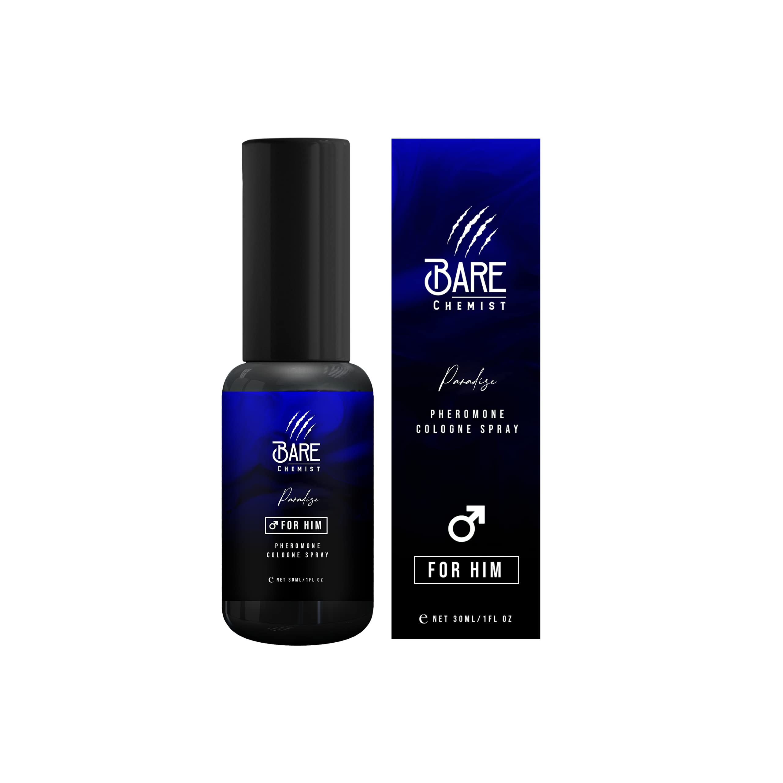 Bare Chemist Paradise Pheromone Cologne for Men – Extra Strong Formula