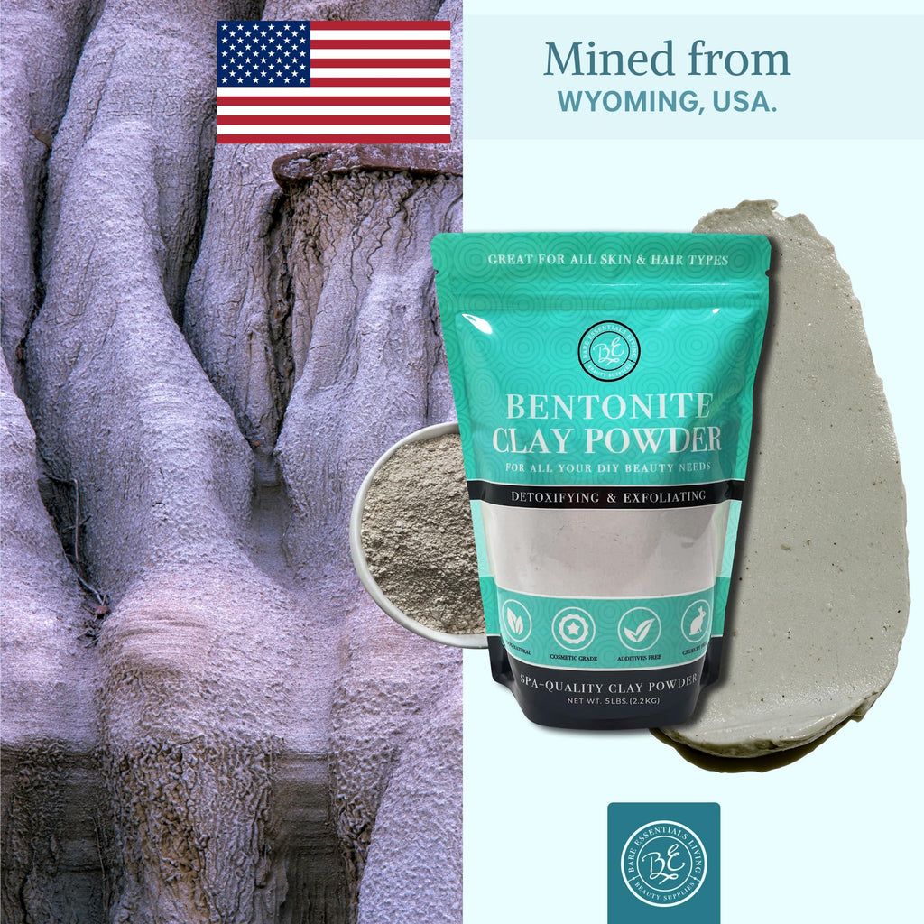 Bare Essentials Living Bentonite Clay Powder (5lbs) – Detox Mask & Skin Clay