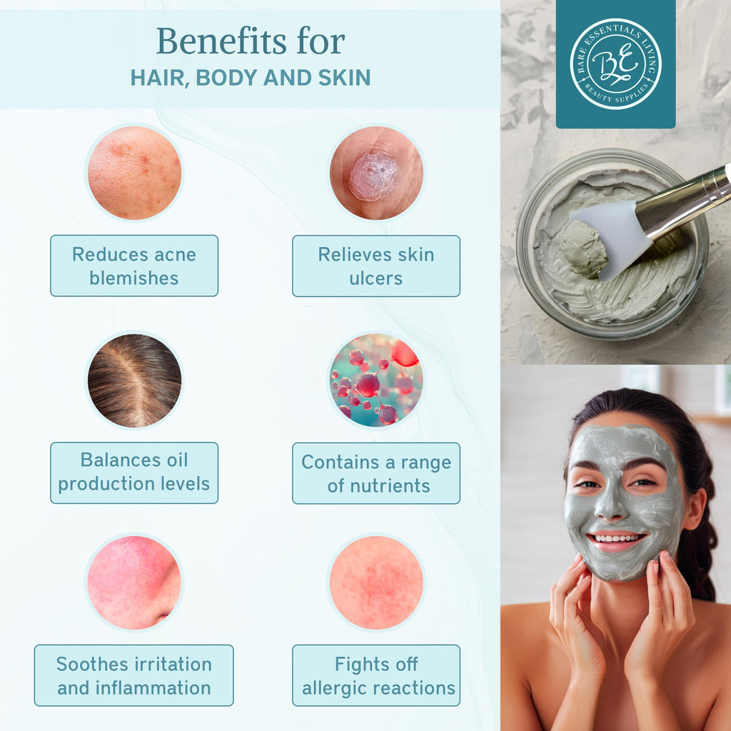 Bare Essentials Living Bentonite Clay Powder (5lbs) – Detox Mask & Skin Clay