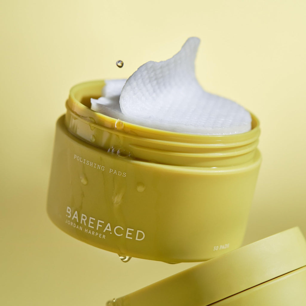 Barefaced Polishing Pads – Clinical-Grade Exfoliating Peel Pads for Face & Body with 15% Glycolic