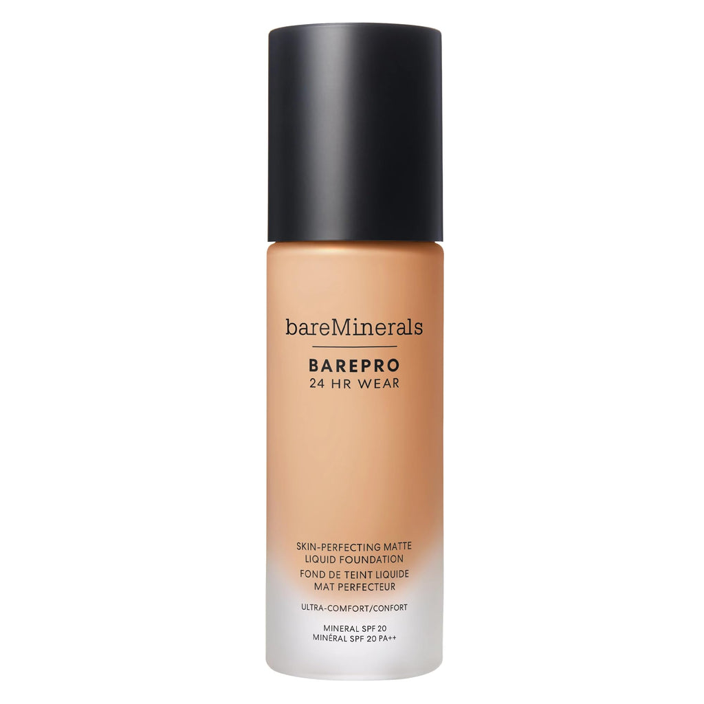 bareminerals Barepro 24HR Wear Matte Foundation SPF 20 – Full Coverage, Oil-Free, Vegan