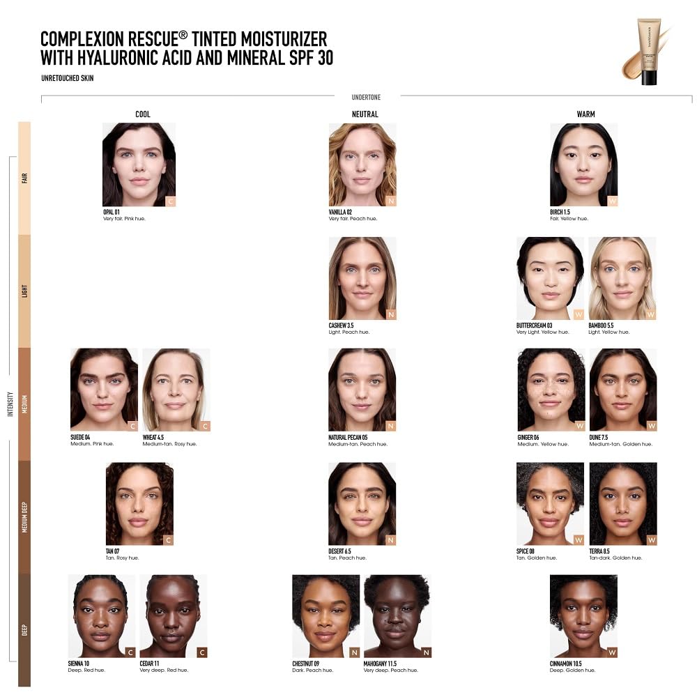 bareMinerals Complexion Rescue Tinted Moisturizer SPF 30 – Travel Size Vanilla 02 | Vegan, Cruelty-Free & Dermatologist-Tested